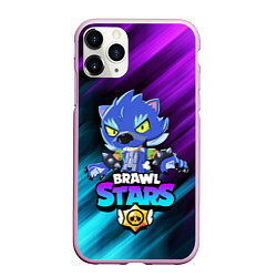 Чехол iPhone 11 Pro матовый BRAWL STARS LEON, цвет: 3D-розовый