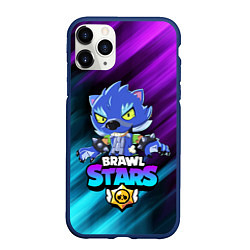 Чехол iPhone 11 Pro матовый BRAWL STARS LEON, цвет: 3D-тёмно-синий