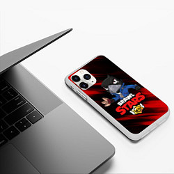 Чехол iPhone 11 Pro матовый BRAWL STARS, цвет: 3D-белый — фото 2