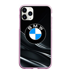 Чехол iPhone 11 Pro матовый BMW, цвет: 3D-розовый