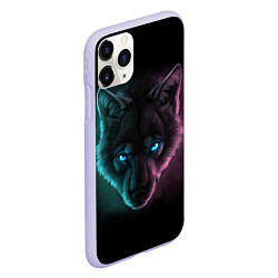 Чехол iPhone 11 Pro матовый Neon Style, цвет: 3D-светло-сиреневый — фото 2