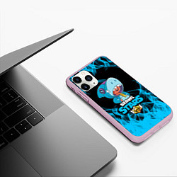 Чехол iPhone 11 Pro матовый BRAWL STARS LEON, цвет: 3D-розовый — фото 2