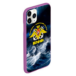 Чехол iPhone 11 Pro матовый Военно-морской флот, цвет: 3D-фиолетовый — фото 2