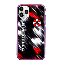 Чехол iPhone 11 Pro матовый UMBRELLA CORPORATION, цвет: 3D-фиолетовый