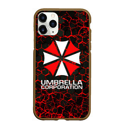 Чехол iPhone 11 Pro матовый UMBRELLA CORPORATION, цвет: 3D-коричневый