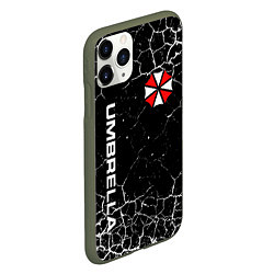 Чехол iPhone 11 Pro матовый UMBRELLA CORPORATION, цвет: 3D-темно-зеленый — фото 2