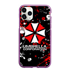 Чехол iPhone 11 Pro матовый UMBRELLA CORPORATION, цвет: 3D-фиолетовый