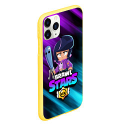 Чехол iPhone 11 Pro матовый BRAWL STARS BIBI, цвет: 3D-желтый — фото 2