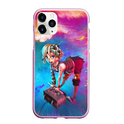 Чехол iPhone 11 Pro матовый Tiny Tina and the bomb, цвет: 3D-розовый