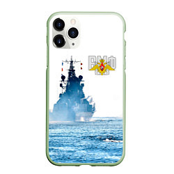 Чехол iPhone 11 Pro матовый ВМФ, цвет: 3D-салатовый