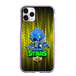 Чехол iPhone 11 Pro матовый Brawl stars, цвет: 3D-светло-сиреневый