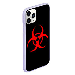 Чехол iPhone 11 Pro матовый Plague inc, цвет: 3D-светло-сиреневый — фото 2