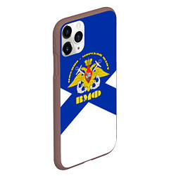Чехол iPhone 11 Pro матовый Военно - морской флот, цвет: 3D-коричневый — фото 2