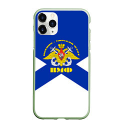Чехол iPhone 11 Pro матовый Военно - морской флот