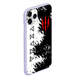 Чехол iPhone 11 Pro матовый THE WITCHER, цвет: 3D-светло-сиреневый — фото 2