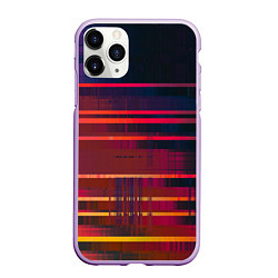 Чехол iPhone 11 Pro матовый Glitch of gradient