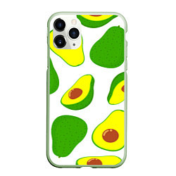 Чехол iPhone 11 Pro матовый АВОКАДО, цвет: 3D-салатовый