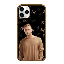 Чехол iPhone 11 Pro матовый Егор Крид, цвет: 3D-коричневый