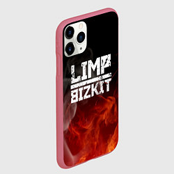 Чехол iPhone 11 Pro матовый LIMP BIZKIT, цвет: 3D-малиновый — фото 2