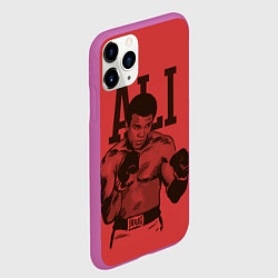 Чехол iPhone 11 Pro матовый Ali, цвет: 3D-фиолетовый — фото 2