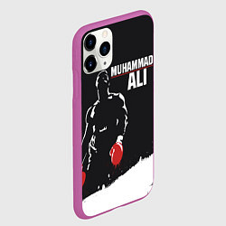 Чехол iPhone 11 Pro матовый Muhammad Ali, цвет: 3D-фиолетовый — фото 2
