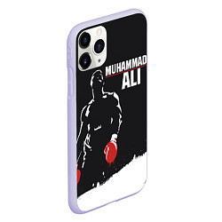 Чехол iPhone 11 Pro матовый Muhammad Ali, цвет: 3D-светло-сиреневый — фото 2