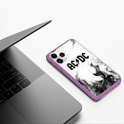 Чехол iPhone 11 Pro матовый ACDC, цвет: 3D-фиолетовый — фото 2