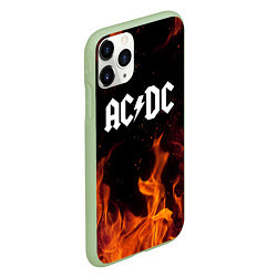 Чехол iPhone 11 Pro матовый AC DC, цвет: 3D-салатовый — фото 2