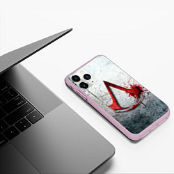 Чехол iPhone 11 Pro матовый Assassins Creed, цвет: 3D-розовый — фото 2