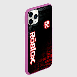 Чехол iPhone 11 Pro матовый ROBLOX, цвет: 3D-фиолетовый — фото 2