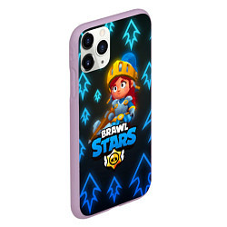 Чехол iPhone 11 Pro матовый Brawl Stars Dragon Knight Jessie, цвет: 3D-сиреневый — фото 2