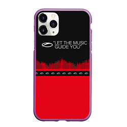 Чехол iPhone 11 Pro матовый ASOT Let The Music Guide You, цвет: 3D-фиолетовый