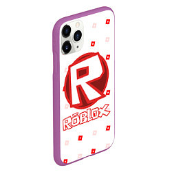 Чехол iPhone 11 Pro матовый ROBLOX, цвет: 3D-фиолетовый — фото 2