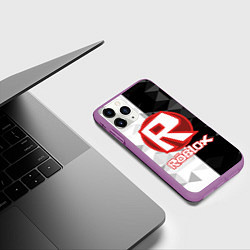 Чехол iPhone 11 Pro матовый ROBLOX, цвет: 3D-фиолетовый — фото 2