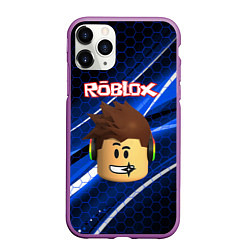 Чехол iPhone 11 Pro матовый ROBLOX, цвет: 3D-фиолетовый