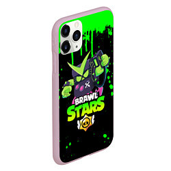 Чехол iPhone 11 Pro матовый BRAWL STARS VIRUS 8-BIT, цвет: 3D-розовый — фото 2