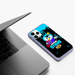 Чехол iPhone 11 Pro матовый BRAWL STARS MRP, цвет: 3D-светло-сиреневый — фото 2