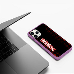 Чехол iPhone 11 Pro матовый Roblox, цвет: 3D-фиолетовый — фото 2