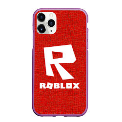 Чехол iPhone 11 Pro матовый Roblox, цвет: 3D-фиолетовый