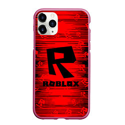 Чехол iPhone 11 Pro матовый Roblox, цвет: 3D-малиновый