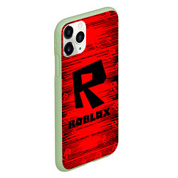 Чехол iPhone 11 Pro матовый Roblox, цвет: 3D-салатовый — фото 2