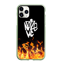 Чехол iPhone 11 Pro матовый Noize MC, цвет: 3D-салатовый