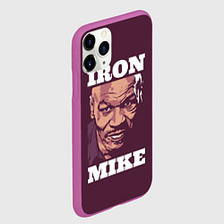 Чехол iPhone 11 Pro матовый Mike Tyson, цвет: 3D-фиолетовый — фото 2
