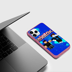 Чехол iPhone 11 Pro матовый ROBLOX, цвет: 3D-малиновый — фото 2