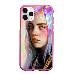 Чехол iPhone 11 Pro матовый Billie Pinky Wave, цвет: 3D-малиновый