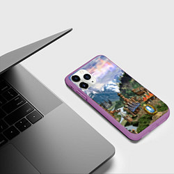 Чехол iPhone 11 Pro матовый HEROES, цвет: 3D-фиолетовый — фото 2