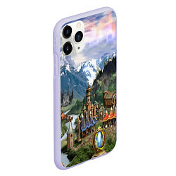 Чехол iPhone 11 Pro матовый HEROES, цвет: 3D-светло-сиреневый — фото 2