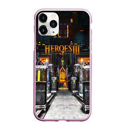 Чехол iPhone 11 Pro матовый HEROES 3, цвет: 3D-розовый