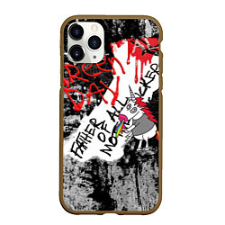 Чехол iPhone 11 Pro матовый Green Day - Father of All MF, цвет: 3D-коричневый