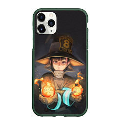 Чехол iPhone 11 Pro матовый Fire Force ??8, цвет: 3D-темно-зеленый